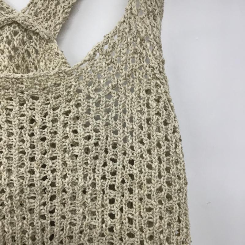 ローリーズファーム LOWRYS FARM ベスト ベスト ニットビスチェ FREE 無地 ベージュ / ベージュ / beige レディース USED 古着 中古 10161666