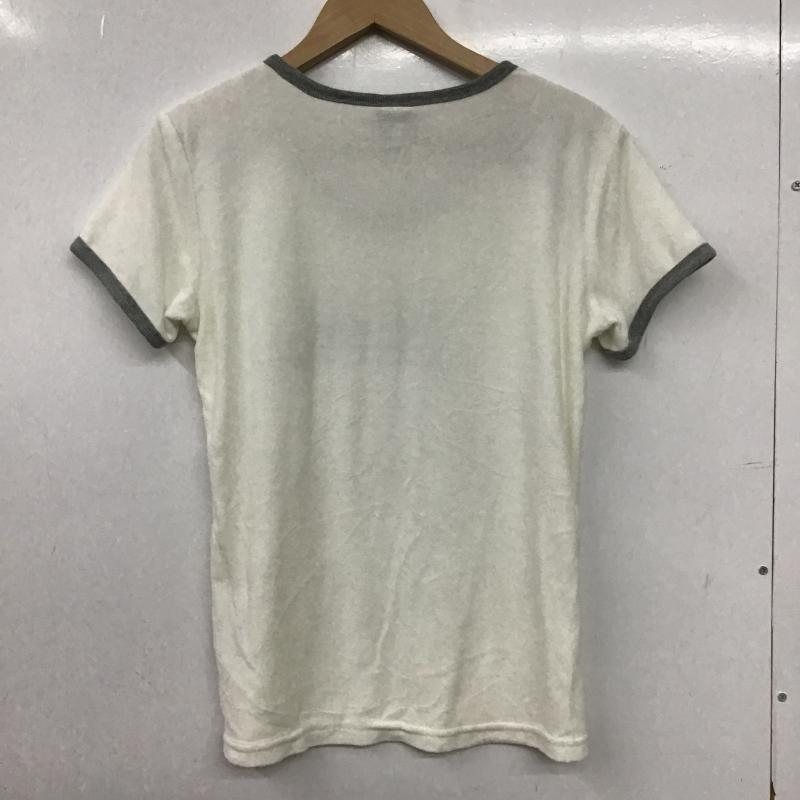 ナイキ NIKE Tシャツ 半袖 L ロゴ、文字 灰 / グレー / gray X 白 / ホワイト / white レディース USED 古着 中古 10161670