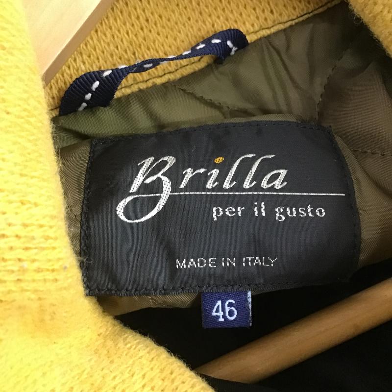 ブリッラ ペル イルグースト BRILLA per il gusto ジャケット、上着 ジャンパー、ブルゾン キルティングジャケット アウター スタンドカラージャケット 46 無地 ダークグレー / ダークグレー / メンズ USED 古着 中古 10161672
