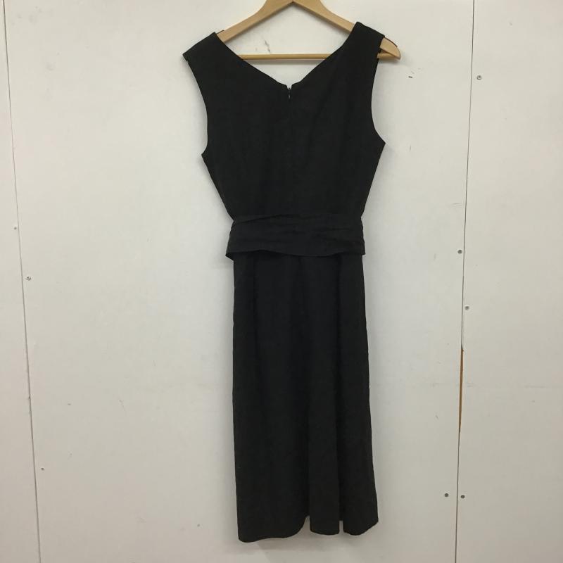 オペークドットクリップ OPAQUE.CLIP ワンピース ひざ丈スカート M 無地 黒 / ブラック / black レディース USED 古着 中古 10161675