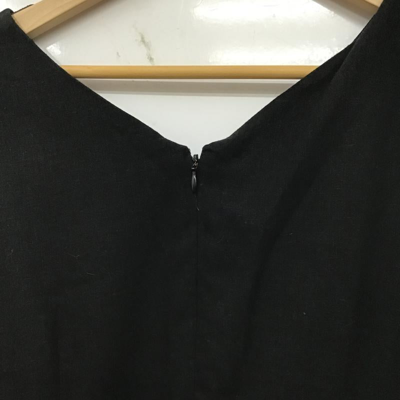 オペークドットクリップ OPAQUE.CLIP ワンピース ひざ丈スカート M 無地 黒 / ブラック / black レディース USED 古着 中古 10161675