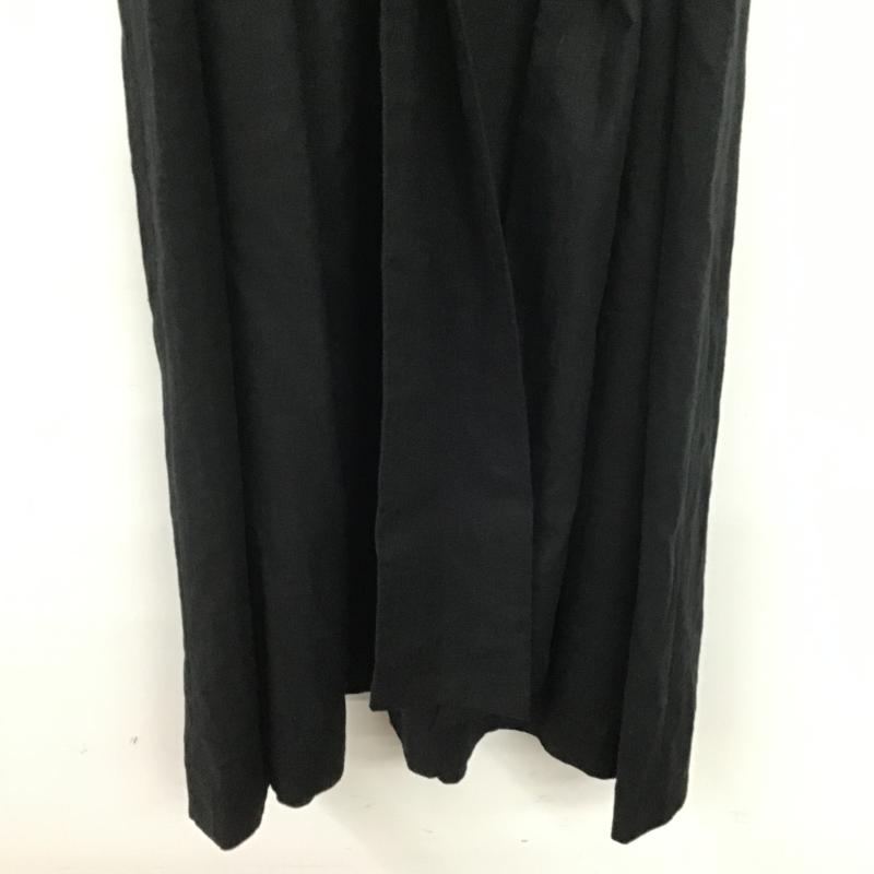 オペークドットクリップ OPAQUE.CLIP ワンピース ひざ丈スカート M 無地 黒 / ブラック / black レディース USED 古着 中古 10161675