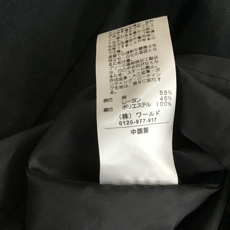 オペークドットクリップ OPAQUE.CLIP ワンピース ひざ丈スカート M 無地 黒 / ブラック / black レディース USED 古着 中古 10161675