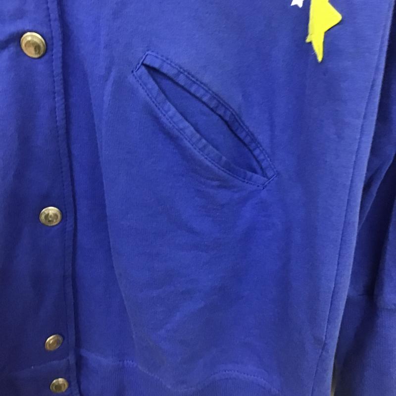 ヘル キャット パンクス HELL CAT PUNKS パーカー 長袖 M 無地 X プリント 青 / ブルー / blue レディース USED 古着 中古 10161676