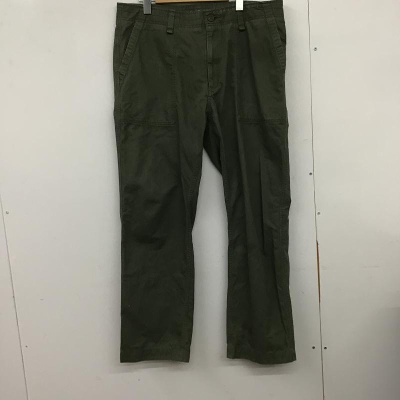 エディーバウアー Eddie Bauer パンツ ワークパンツ、ペインターパンツ ミリタリーパンツ ワイドパンツ カジュアルパンツ 36 ストライプ カーキ / カーキ / khaki メンズ USED 古着 中古 10161678