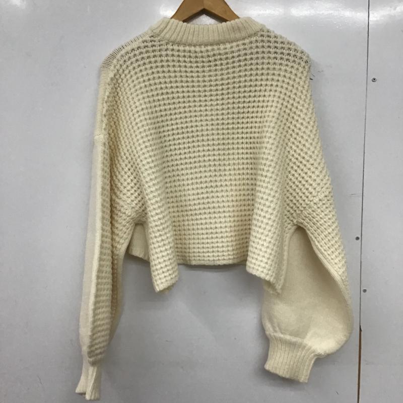 セレクトモカ select MOCA ニット、セーター 長袖 FREE 無地 白 / ホワイト / white レディース USED 古着 中古 10161679