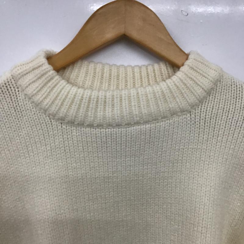 セレクトモカ select MOCA ニット、セーター 長袖 FREE 無地 白 / ホワイト / white レディース USED 古着 中古 10161679
