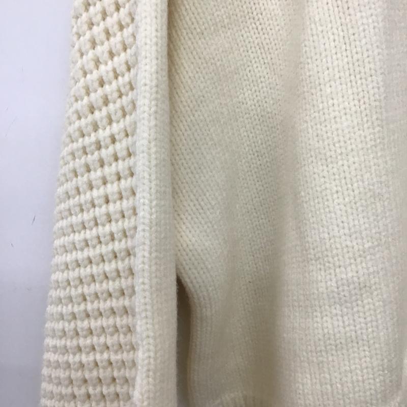 セレクトモカ select MOCA ニット、セーター 長袖 FREE 無地 白 / ホワイト / white レディース USED 古着 中古 10161679