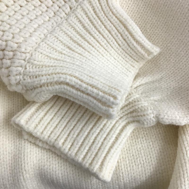 セレクトモカ select MOCA ニット、セーター 長袖 FREE 無地 白 / ホワイト / white レディース USED 古着 中古 10161679