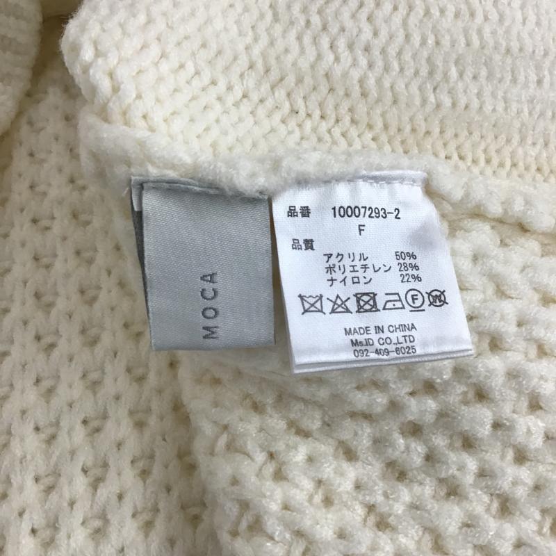 セレクトモカ select MOCA ニット、セーター 長袖 FREE 無地 白 / ホワイト / white レディース USED 古着 中古 10161679