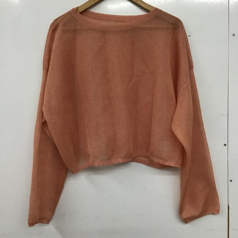 ミスティック mystic カットソー 長袖 FREE 無地 橙 / オレンジ / orange レディース USED 古着 中古 10161681