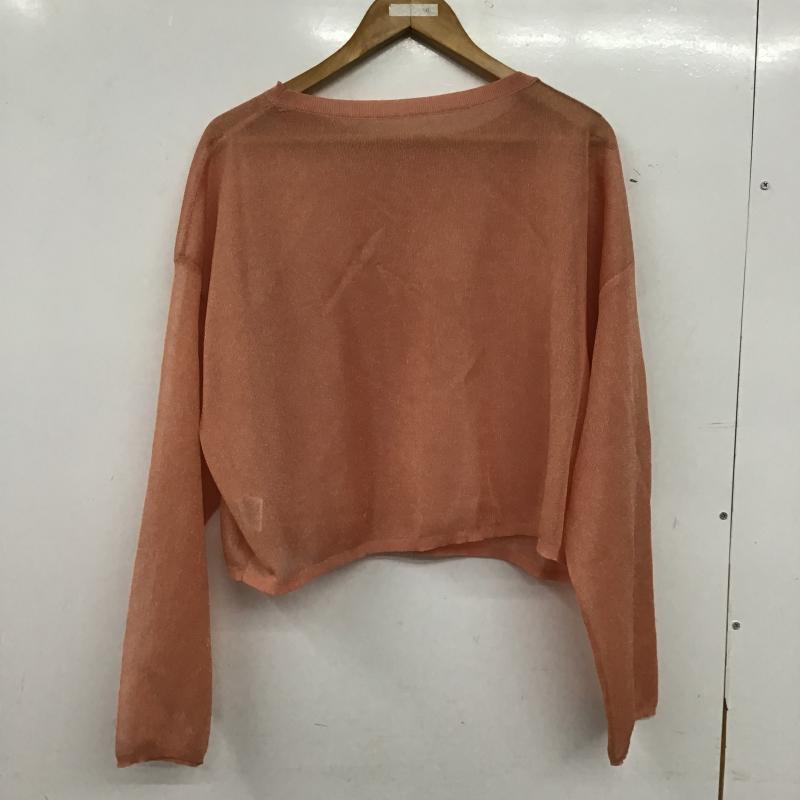 ミスティック mystic カットソー 長袖 FREE 無地 橙 / オレンジ / orange レディース USED 古着 中古 10161681