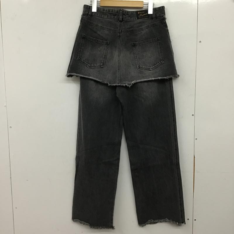 カスタネ Kastane パンツ デニム、ジーンズ FREE 無地 黒 / ブラック / black レディース USED 古着 中古 10161688