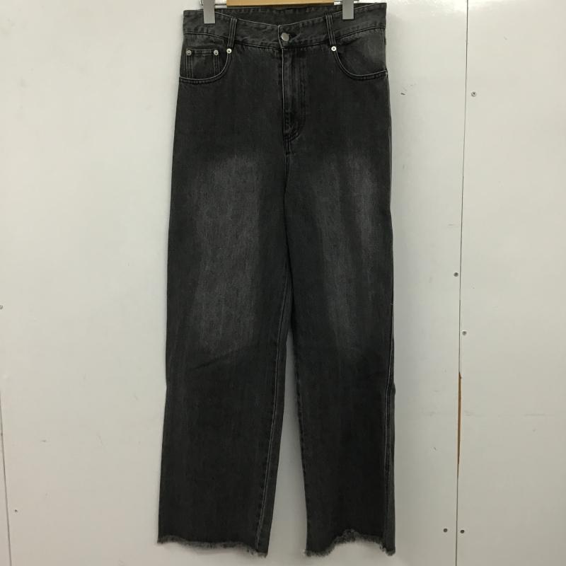 カスタネ Kastane パンツ デニム、ジーンズ FREE 無地 黒 / ブラック / black レディース USED 古着 中古 10161688