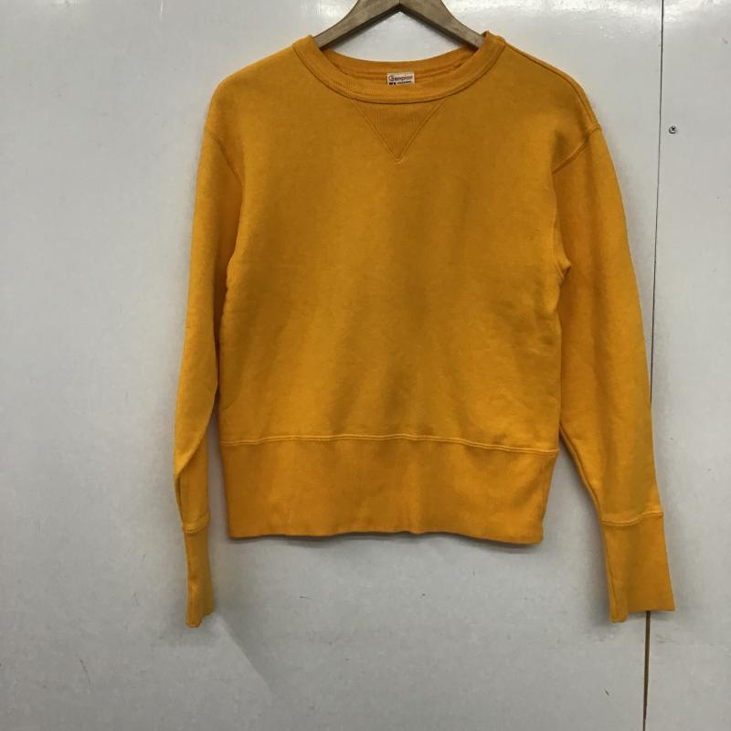 チャンピオン Campion トレーナー 長袖 長袖トレーナー スウェット クルーネック プルオーバー M 無地 黄 / イエロー / yellow メンズ USED 古着 中古 10161691