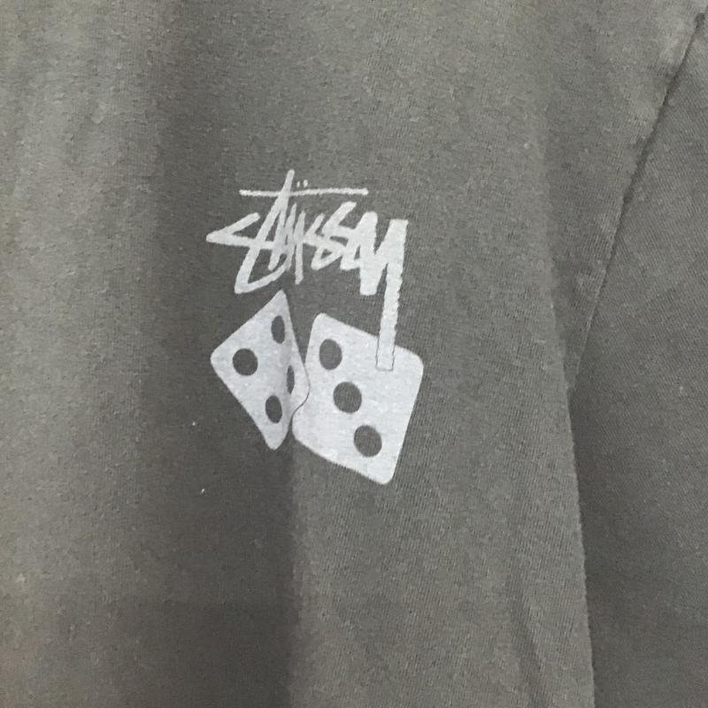 ステューシー STUSSY Tシャツ 半袖 半袖カットソー プリントTシャツ クルーネックカットソー M ロゴ、文字 黒 / ブラック / black メンズ USED 古着 中古 10161692