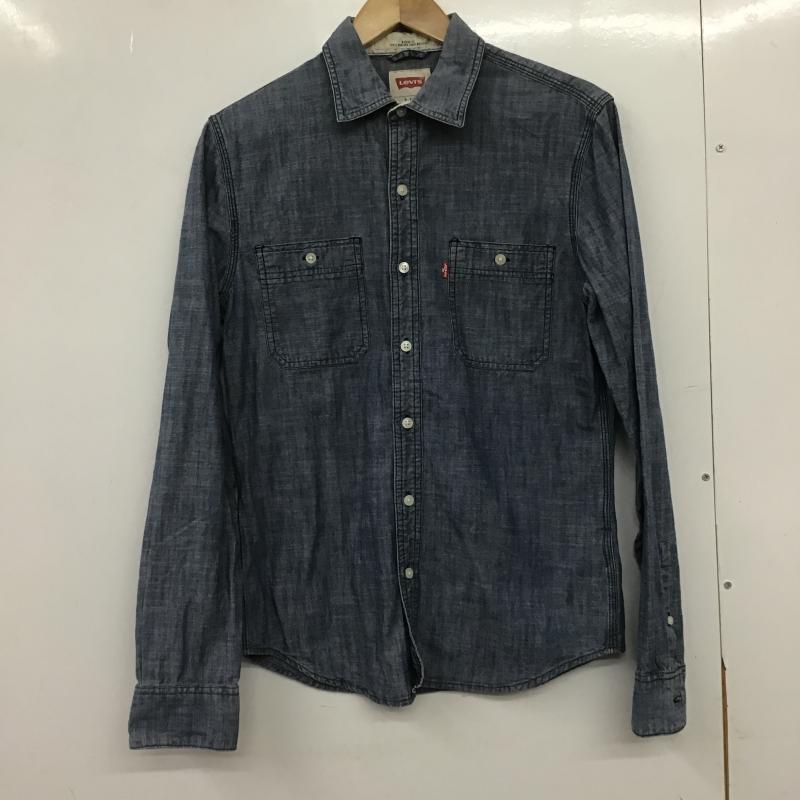 リーバイス Levi s シャツ、ブラウス 長袖 デニムシャツ 長袖シャツ S 無地 インディゴ / インディゴ / Indigo メンズ USED 古着 中古 10161693