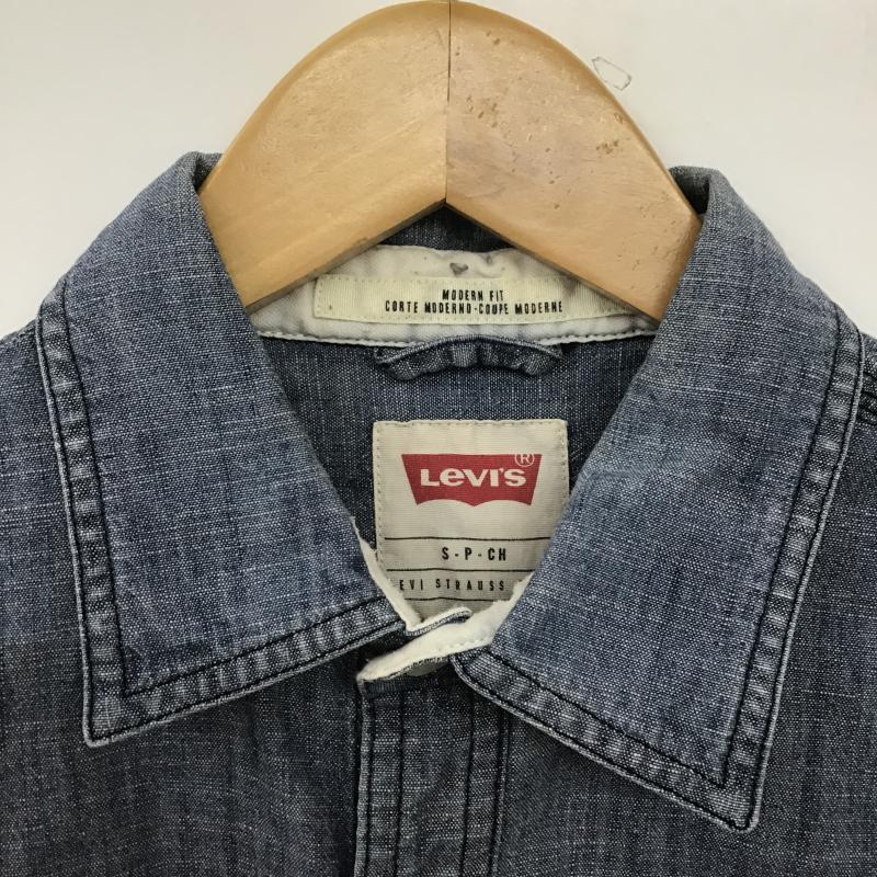リーバイス Levi s シャツ、ブラウス 長袖 デニムシャツ 長袖シャツ S 無地 インディゴ / インディゴ / Indigo メンズ USED 古着 中古 10161693