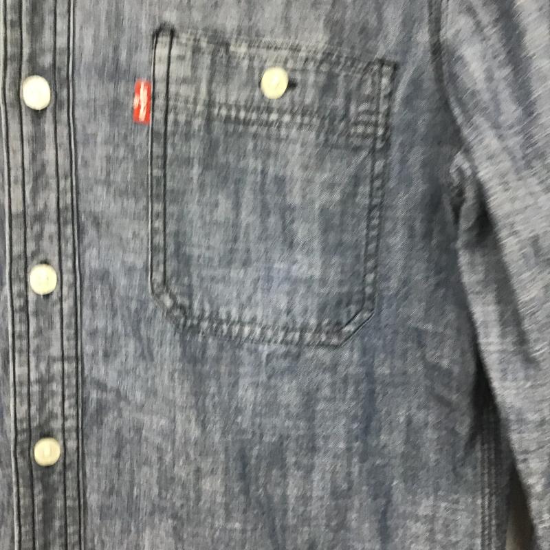 リーバイス Levi s シャツ、ブラウス 長袖 デニムシャツ 長袖シャツ S 無地 インディゴ / インディゴ / Indigo メンズ USED 古着 中古 10161693