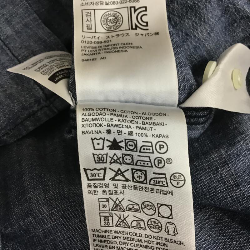 リーバイス Levi s シャツ、ブラウス 長袖 デニムシャツ 長袖シャツ S 無地 インディゴ / インディゴ / Indigo メンズ USED 古着 中古 10161693