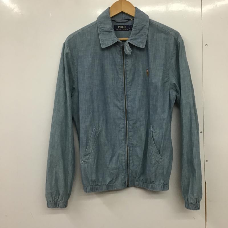 ポロラルフローレン POLO RALPH LAUREN ジャケット、上着 ジャンパー、ブルゾン ジップアップジャケット アウター デニムジャケット S ロゴ、文字 インディゴ / インディゴ / Indigo メンズ USED 古着 中古 10161695