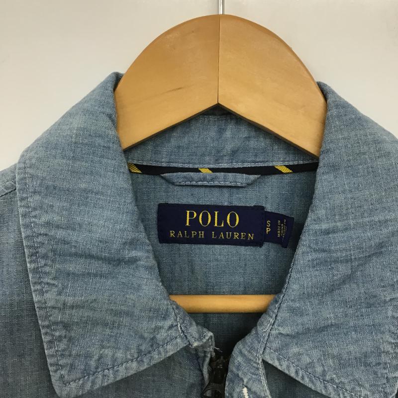 ポロラルフローレン POLO RALPH LAUREN ジャケット、上着 ジャンパー、ブルゾン ジップアップジャケット アウター デニムジャケット S ロゴ、文字 インディゴ / インディゴ / Indigo メンズ USED 古着 中古 10161695