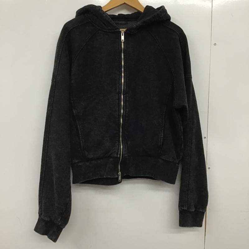 ザラ ZARA パーカー 長袖 ジップアップパーカー 長袖パーカー カジュアルジャケット S 無地 ダークグレー / ダークグレー / メンズ USED 古着 中古 10161697
