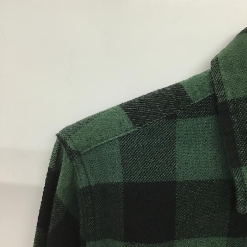 リーバイス Levi s シャツ、ブラウス 長袖 長袖シャツ チェックシャツ カラーシャツ S チェック 緑 / グリーン / green メンズ USED 古着 中古 10161699