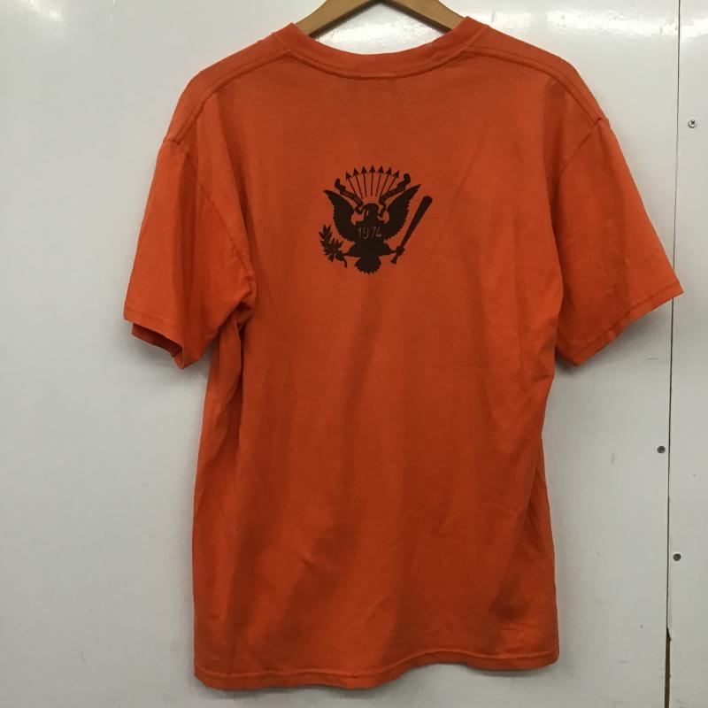 古着 USED Tシャツ 半袖 半袖カットソー プリントTシャツ クルーネックカットソー M プリント 橙 / オレンジ / orange メンズ USED 古着 中古 10161700