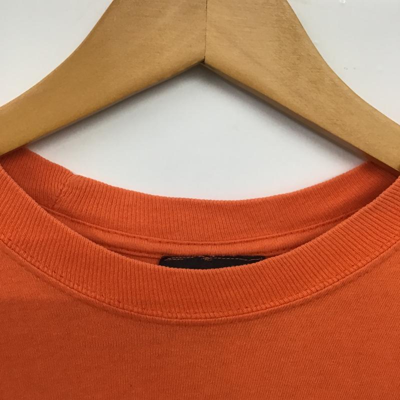 古着 USED Tシャツ 半袖 半袖カットソー プリントTシャツ クルーネックカットソー M プリント 橙 / オレンジ / orange メンズ USED 古着 中古 10161700
