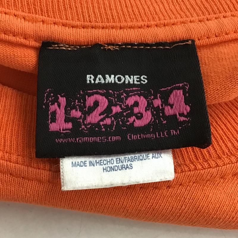 古着 USED Tシャツ 半袖 半袖カットソー プリントTシャツ クルーネックカットソー M プリント 橙 / オレンジ / orange メンズ USED 古着 中古 10161700