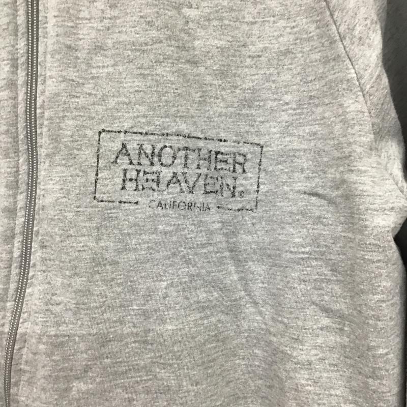アナザーヘウ゛ン ANOTHERHEAVEN パーカー 長袖 ジップアップパーカー 長袖パーカー カジュアルジャケット L ロゴ、文字 灰 / グレー / gray メンズ USED 古着 中古 10161701