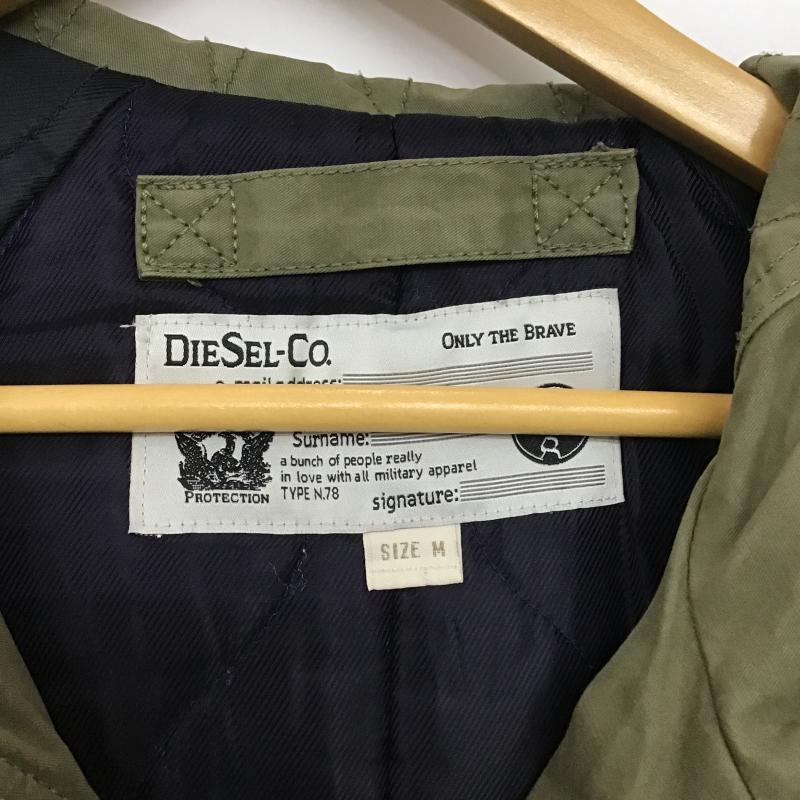ディーゼル DIESEL ジャケット、上着 ジャンパー、ブルゾン ジップアップジャケット アウター ミリタリージャケット M 無地 カーキ / カーキ / khaki メンズ USED 古着 中古 10161705