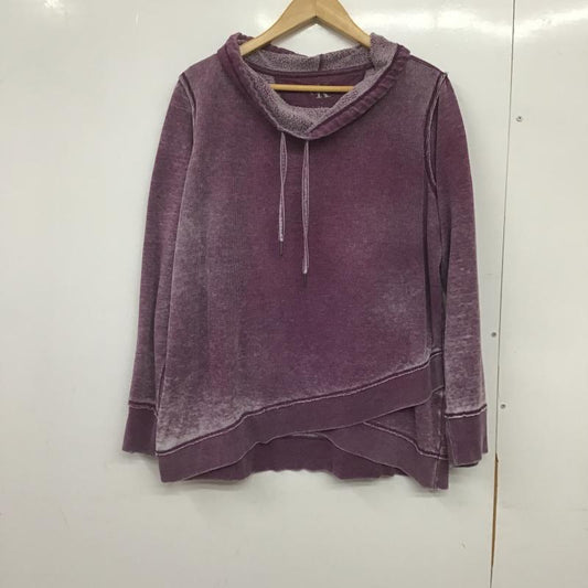 カルバン・クライン Calvin Klein トレーナー 長袖 長袖パーカー プルオーバー スウェット L 無地 紫 / パープル / purple メンズ USED 古着 中古 10161712
