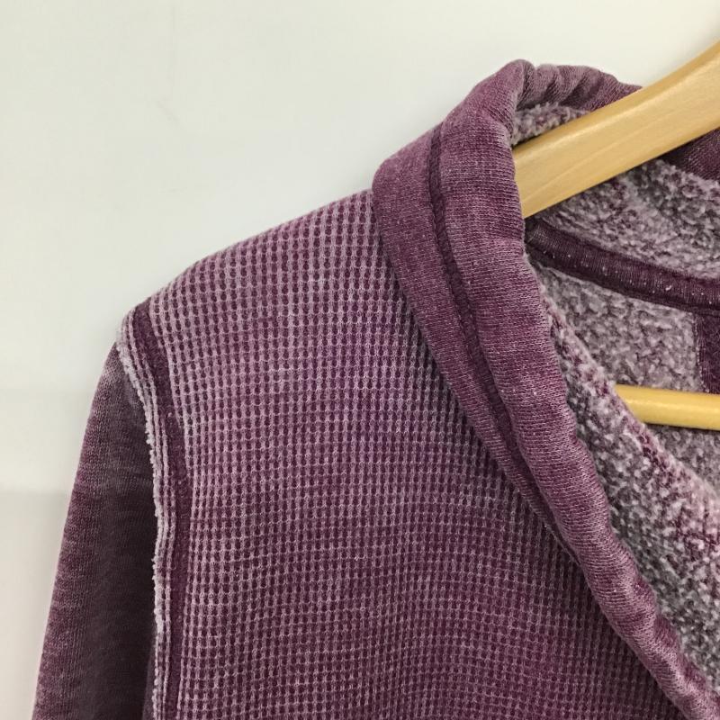 カルバン・クライン Calvin Klein トレーナー 長袖 長袖パーカー プルオーバー スウェット L 無地 紫 / パープル / purple メンズ USED 古着 中古 10161712