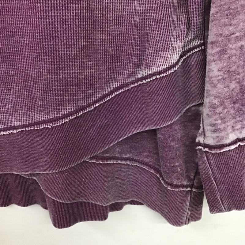 カルバン・クライン Calvin Klein トレーナー 長袖 長袖パーカー プルオーバー スウェット L 無地 紫 / パープル / purple メンズ USED 古着 中古 10161712