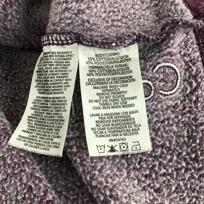 カルバン・クライン Calvin Klein トレーナー 長袖 長袖パーカー プルオーバー スウェット L 無地 紫 / パープル / purple メンズ USED 古着 中古 10161712