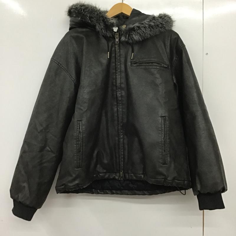 ウィッシュフォーエバー WISH FOR EVER ジャケット、上着 ジャンパー、ブルゾン ジップアップジャケット パーカージャケット アウター L 無地 ダークグレー / ダークグレー / メンズ USED 古着 中古 10161713