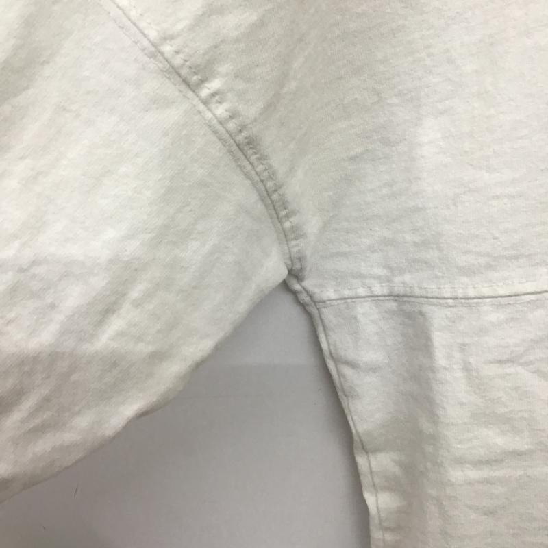 バーシティ Varsity カットソー 長袖 長袖カットソー プリントカットソー クルーネック XS プリント 白 / ホワイト / white メンズ USED 古着 中古 10161718