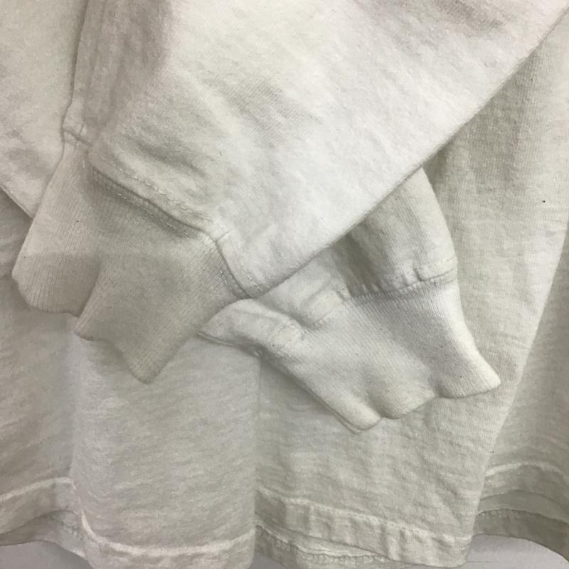 バーシティ Varsity カットソー 長袖 長袖カットソー プリントカットソー クルーネック XS プリント 白 / ホワイト / white メンズ USED 古着 中古 10161718