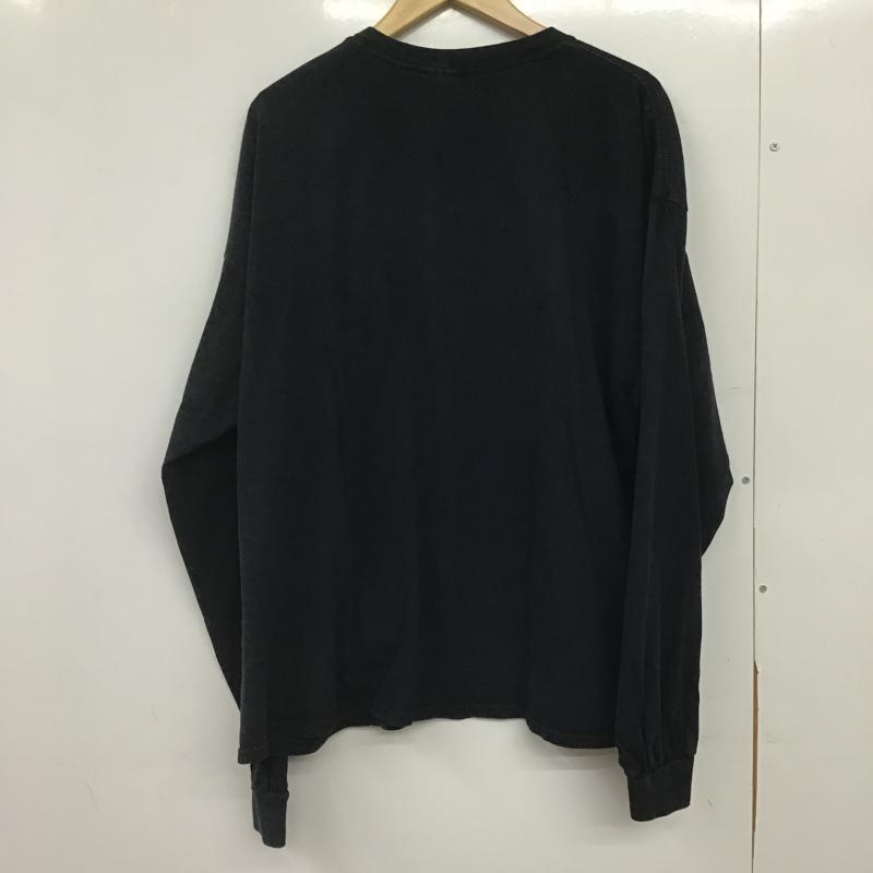 ギルダン GILDAN カットソー 長袖 長袖カットソー プリントカットソー クルーネック XXL プリント 紺 / ネイビー / navy メンズ USED 古着 中古 10161720
