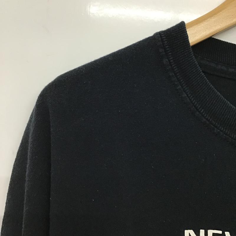 ギルダン GILDAN カットソー 長袖 長袖カットソー プリントカットソー クルーネック XXL プリント 紺 / ネイビー / navy メンズ USED 古着 中古 10161720