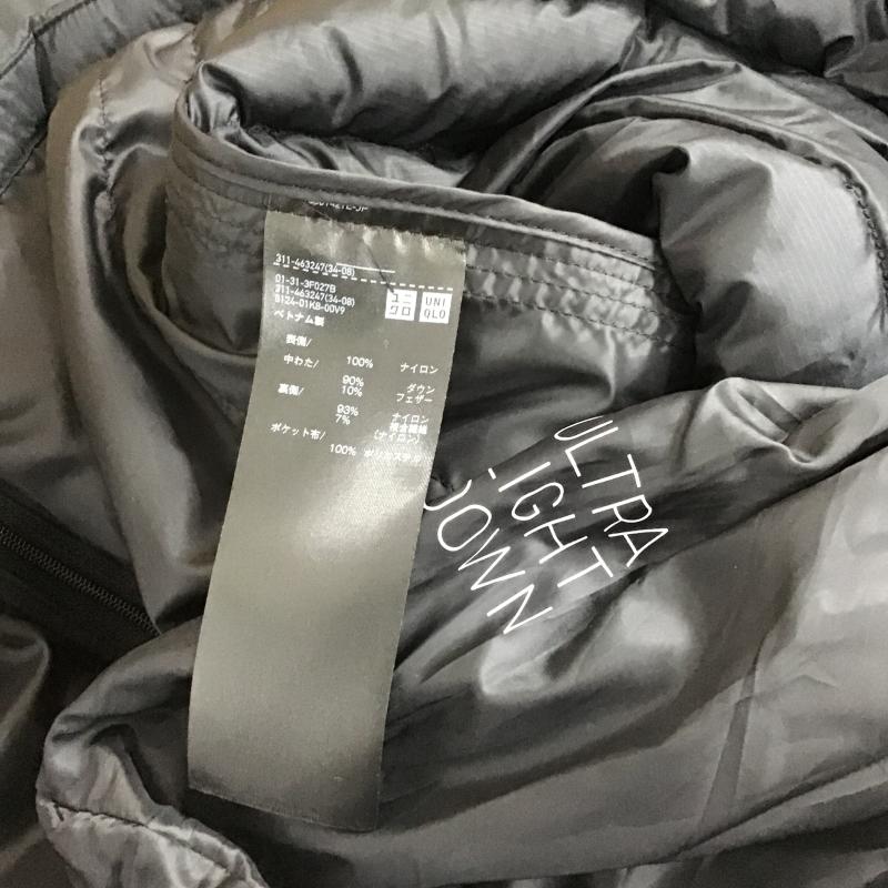 ユニクロ UNIQLO ジャケット、上着 ジャンパー、ブルゾン 311-463247 ダウンジャケット アウター スタンドカラー XL 無地 黒 / ブラック / black メンズ USED 古着 中古 10161722