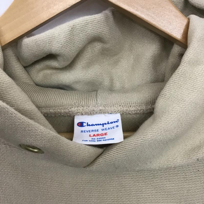 チャンピオン Campion パーカー 長袖 長袖パーカー プルオーバーパーカー スウェット L ロゴ、文字 ベージュ / ベージュ / beige メンズ USED 古着 中古 10161723
