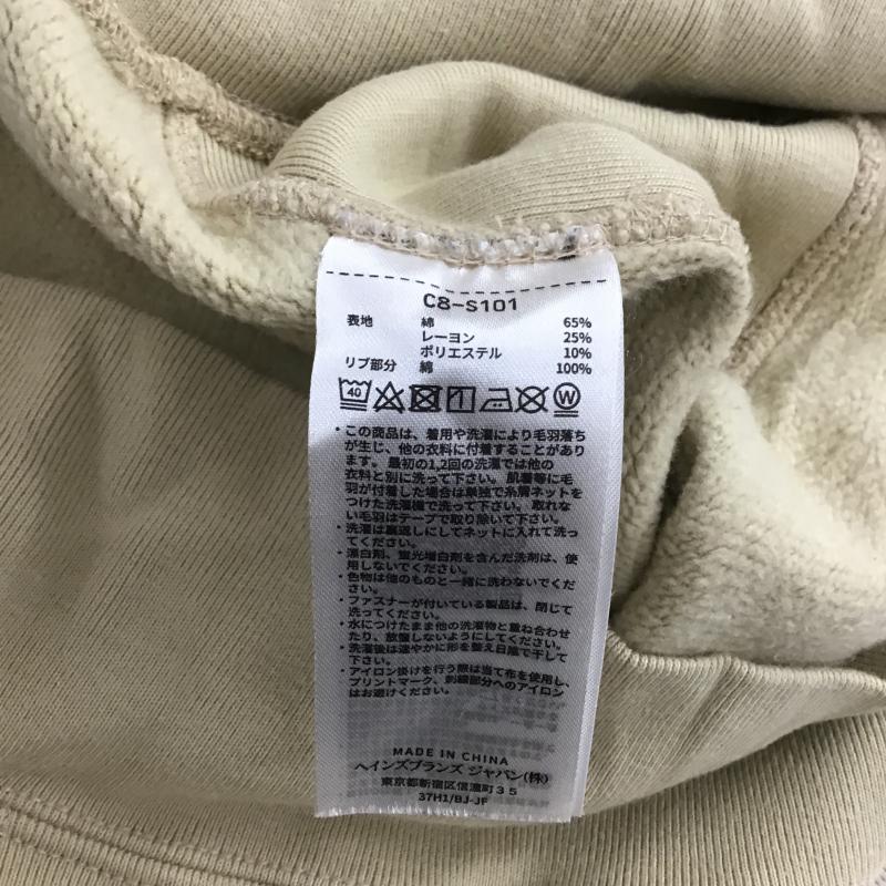 チャンピオン Campion パーカー 長袖 長袖パーカー プルオーバーパーカー スウェット L ロゴ、文字 ベージュ / ベージュ / beige メンズ USED 古着 中古 10161723
