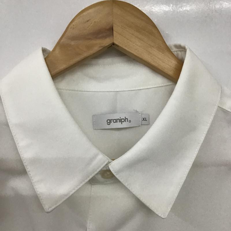 グラニフ graniph シャツ、ブラウス 半袖 半袖シャツ 刺繍シャツ ポケットシャツ XL 刺繍 白 / ホワイト / white メンズ USED 古着 中古 10161725