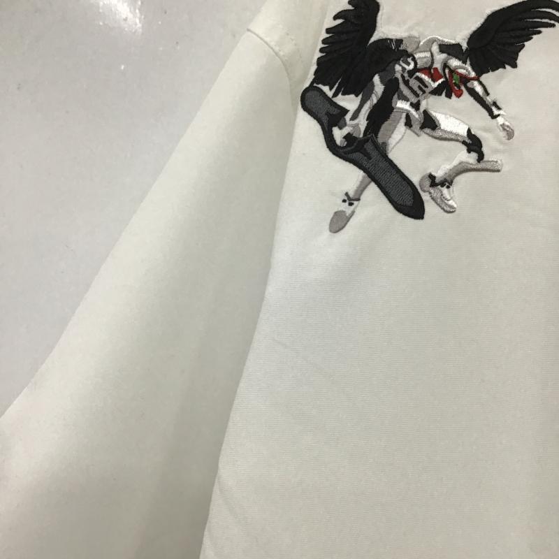 グラニフ graniph シャツ、ブラウス 半袖 半袖シャツ 刺繍シャツ ポケットシャツ XL 刺繍 白 / ホワイト / white メンズ USED 古着 中古 10161725