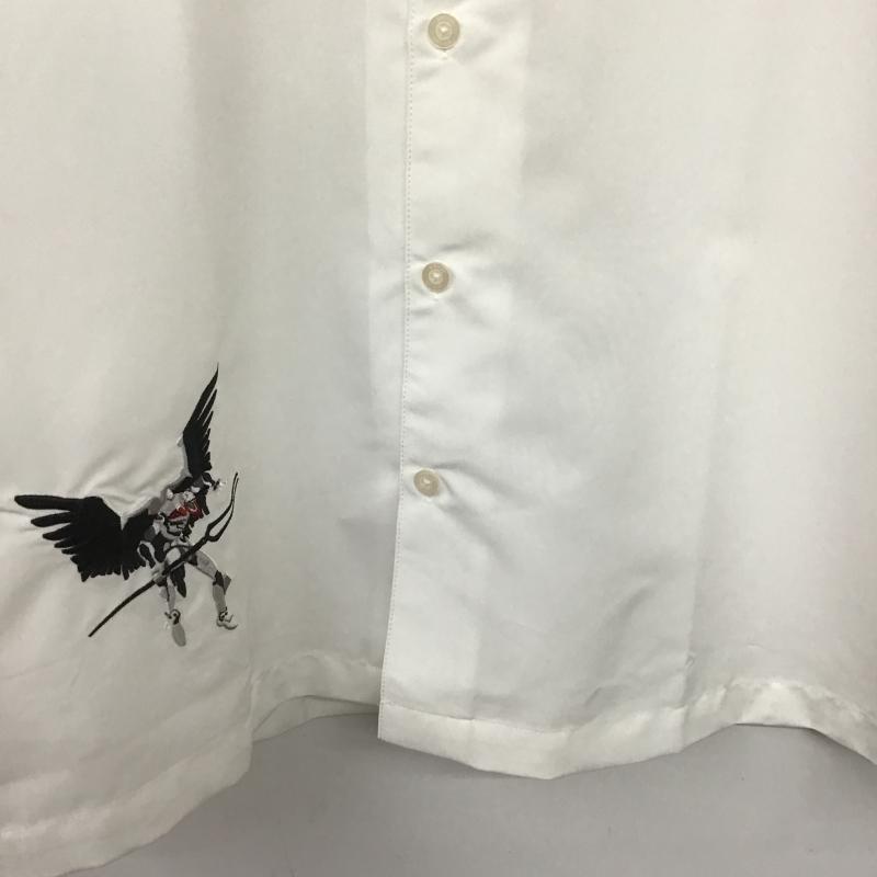 グラニフ graniph シャツ、ブラウス 半袖 半袖シャツ 刺繍シャツ ポケットシャツ XL 刺繍 白 / ホワイト / white メンズ USED 古着 中古 10161725