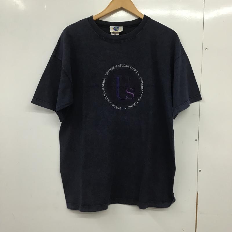 古着 USED Tシャツ 半袖 半袖カットソー プリントTシャツ クルーネックカットソー ロゴ、文字 紺 / ネイビー / navy メンズ USED 古着 中古 10161726