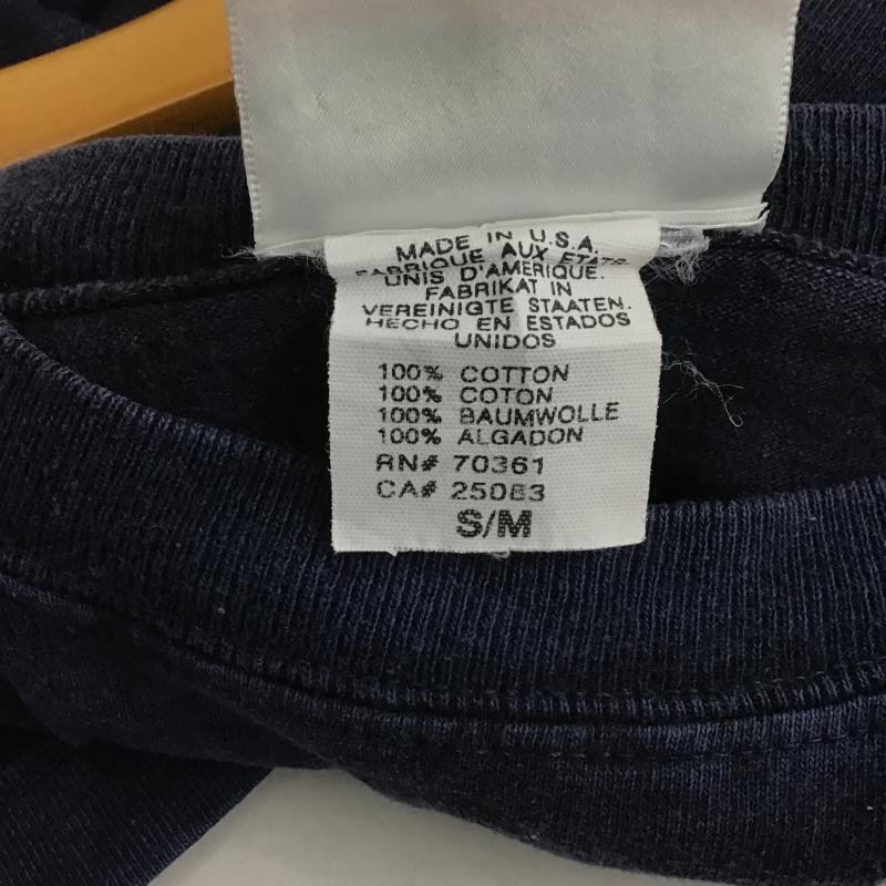 古着 USED Tシャツ 半袖 半袖カットソー プリントTシャツ クルーネックカットソー ロゴ、文字 紺 / ネイビー / navy メンズ USED 古着 中古 10161726